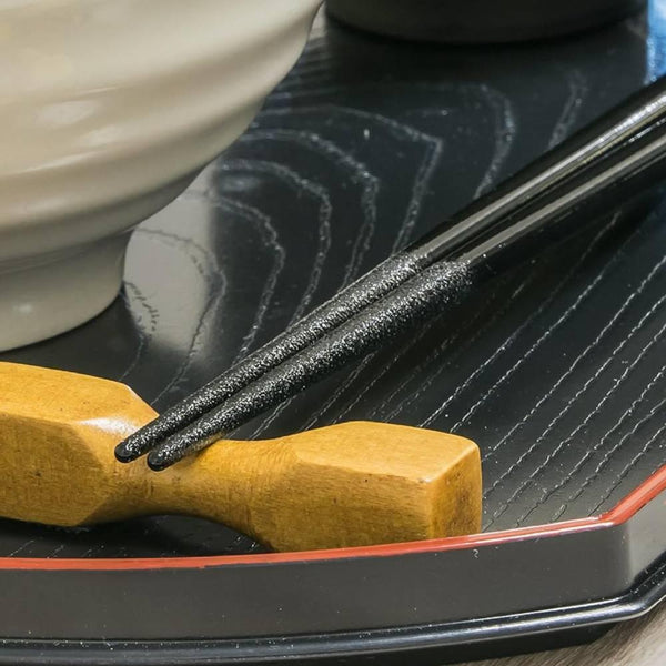 Aoba Dishwasher Safe Chopsticks Ocean Resin Design Black 23cm