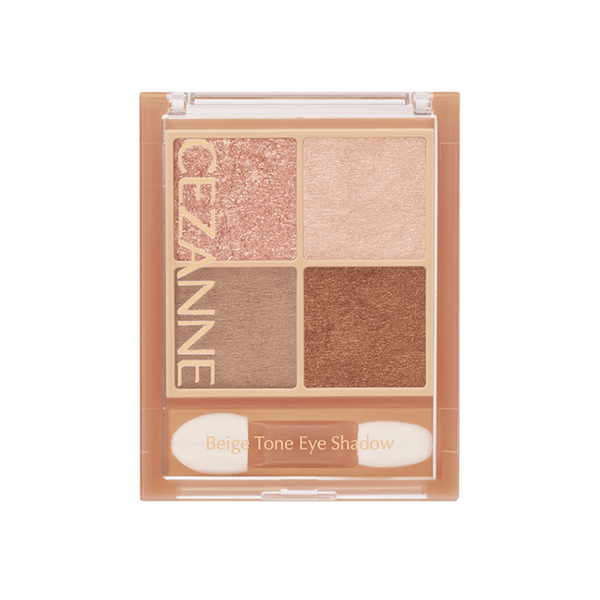 Cezanne Beige Tone Eyeshadow Four Color Eye Shadow Palette 4.3g