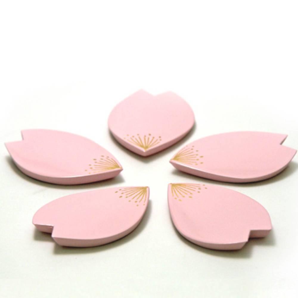 Decorative Chopsticks Rest Cherry Blossom Petal Shaped Pink 1pc