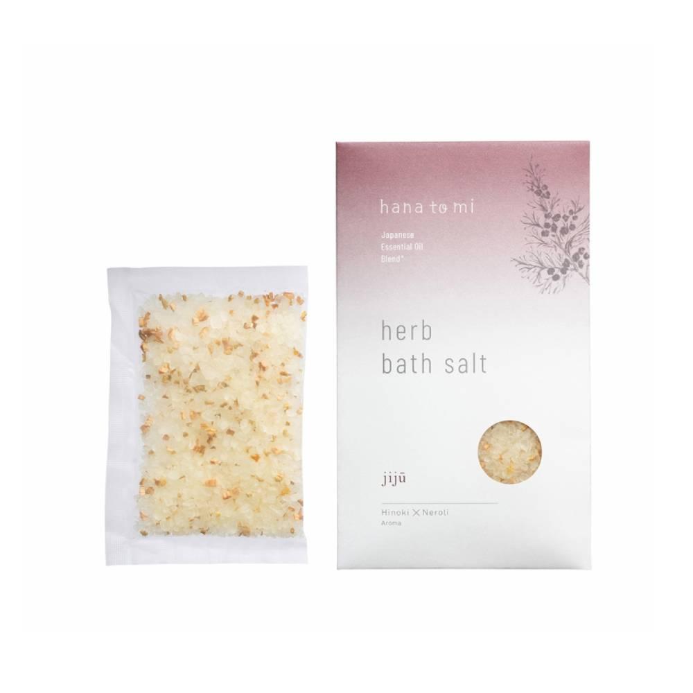 Hana To Mi Herb Bath Salt Jiju Oriental Green Hinoki Cypress x Neroli 40g