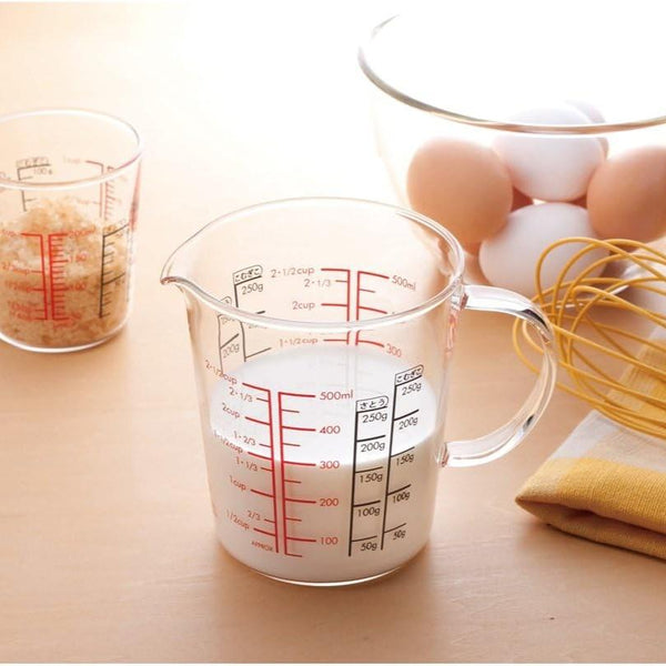 Hario Heat-Resistant Glass Microwaveable Measuring Cup 500ml