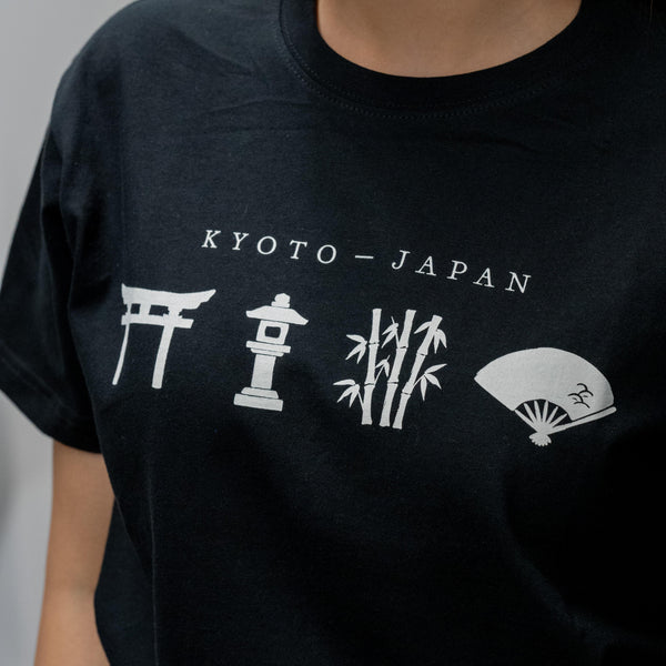 J Taste Kyoto Graphic T-Shirt Traditional Japanese Graphic Tee Black
