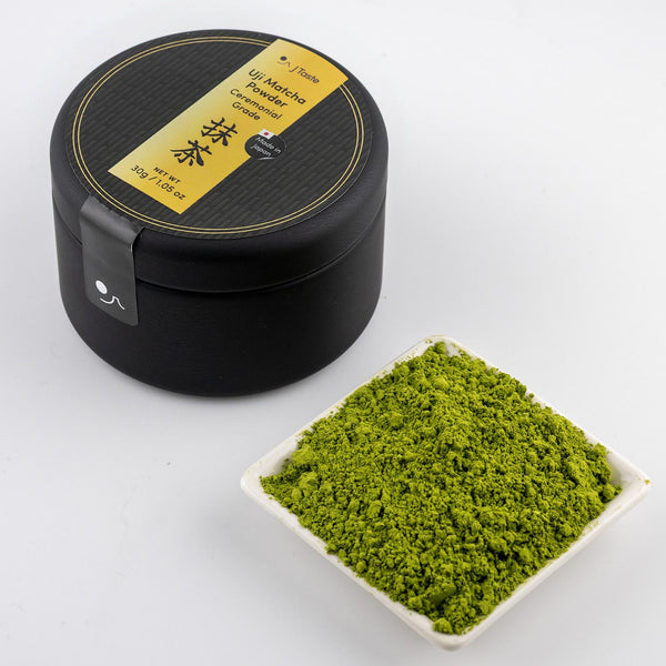 J Taste Premium Stone-Ground Uji Matcha Powder Ceremonial Grade 30g