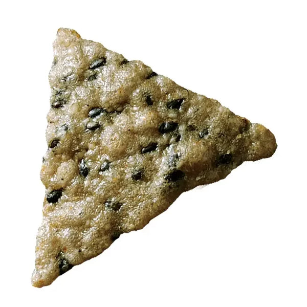 Kameda Roasted Kurogoma Black Sesame Rice Cracker Chips 60g (Box of 12 Bags)