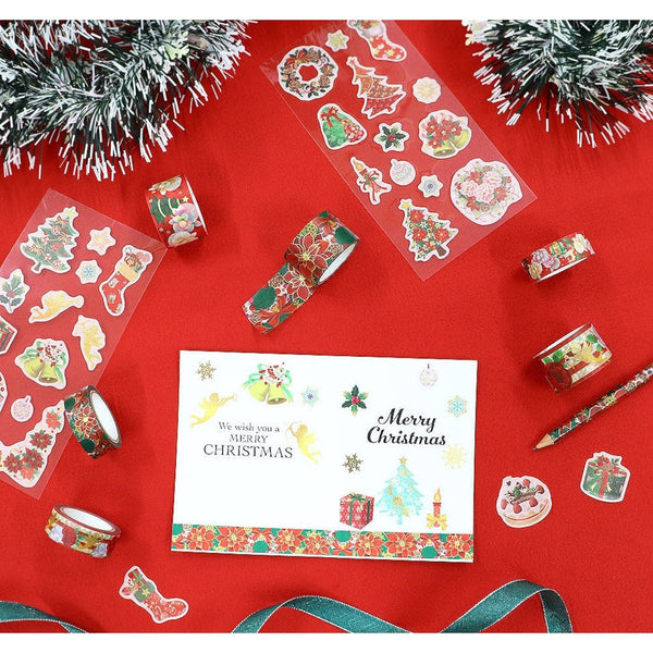 Kamiiso Washi Masking Seal Christmas Scrapbook Stickers Angel Theme