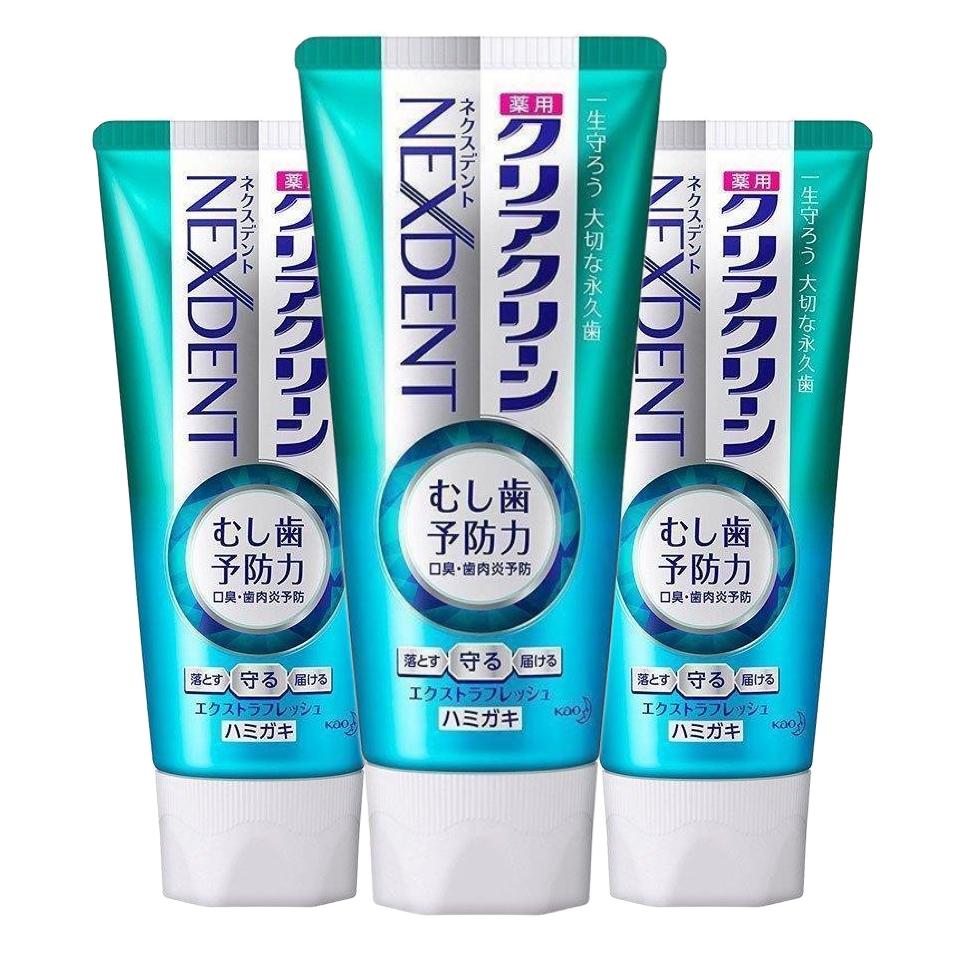Clear Clean Nexdent Toothpaste Extra Fresh 120g x 3 Tubes