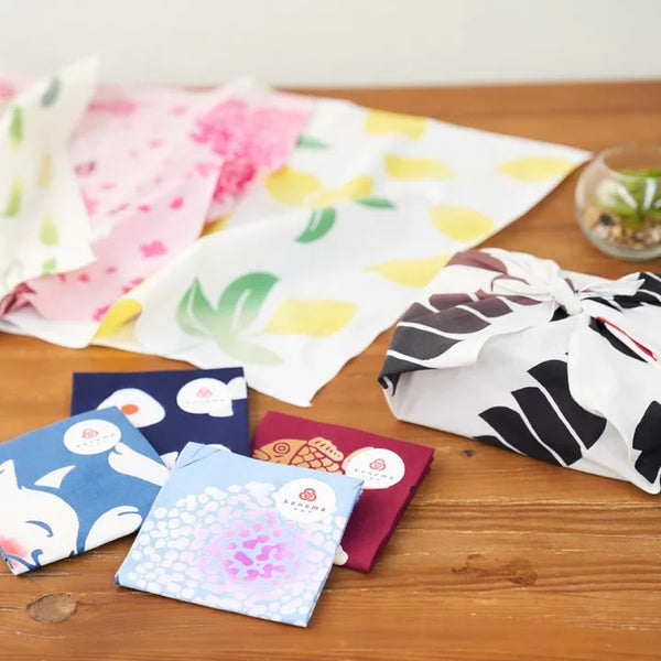 Kenema Handkerchief Taiyaki Japanese Traditional Hand Dyed Cloth