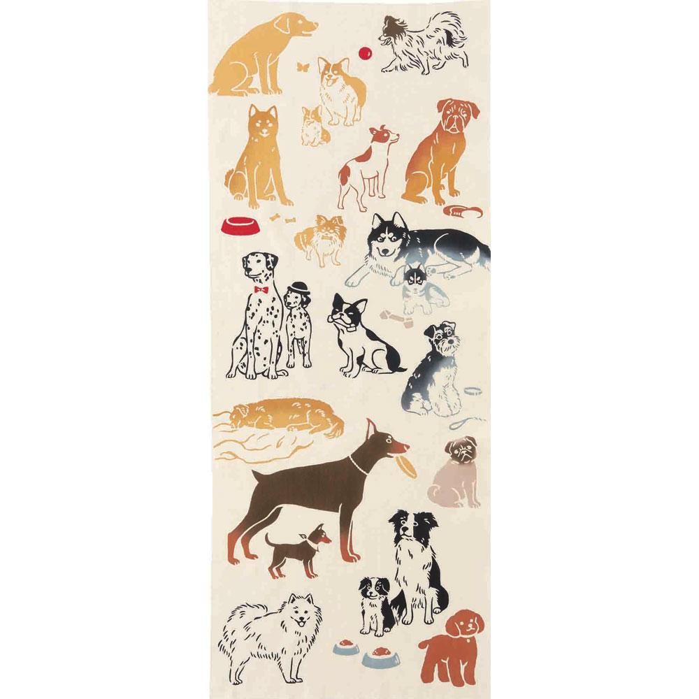Kenema Tenugui Dog Breeds Japanese Traditional Hand Dyed Cloth