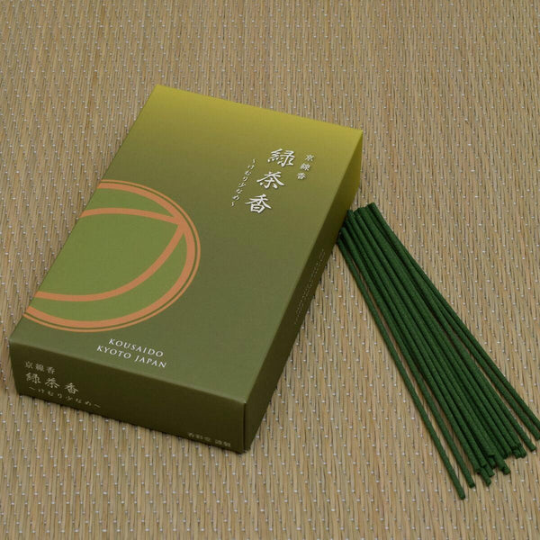 Kousaido Kyoto Low Smoke Matcha Green Tea Incense Sticks 70g