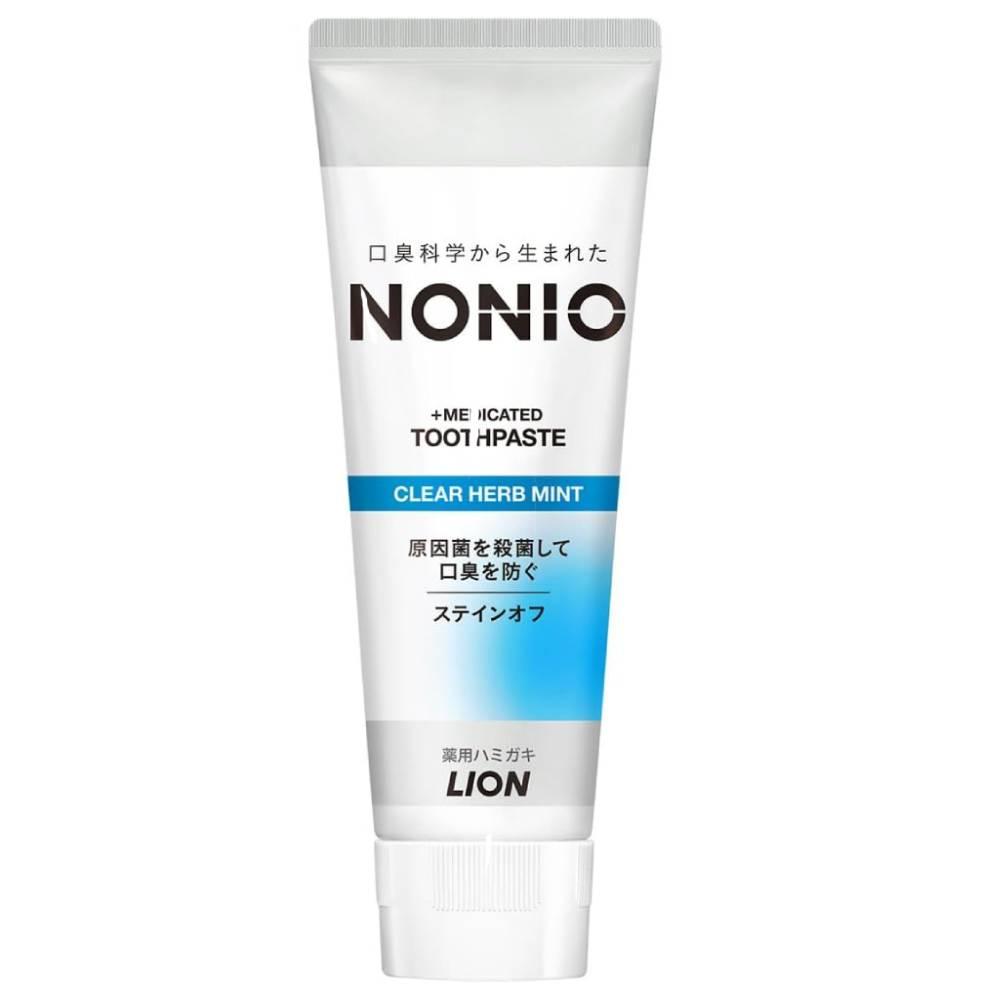 Lion Nonio Antibacterial Toothpaste Clear Breath Herb Mint 130g