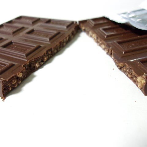 Lotte Crunky Chocolate Crispy Malt Puff Chocolate Block 45g (Pack of 5)