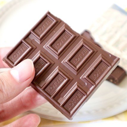 Lotte Crunky Chocolate Crispy Malt Puff Chocolate Block 45g (Pack of 5)