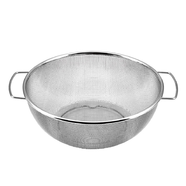 Minex Two-Handle Stainless Steel Fine Mesh Colander With Legs