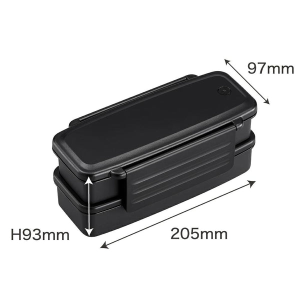OSK Antibacterial 2-Tier Slim Bento Lunch Box With Chopsticks 960ml