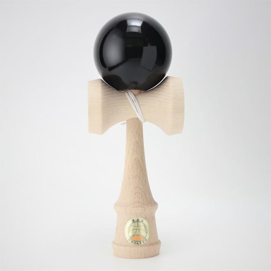 Ozora Kendama Handmade JKA Certified Cup-And-Ball Toy Black