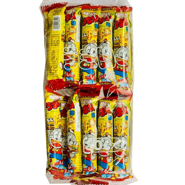 Yaokin Umaibo Teriyaki Sauce Corn Puff Snack (Pack of 30 Pieces)