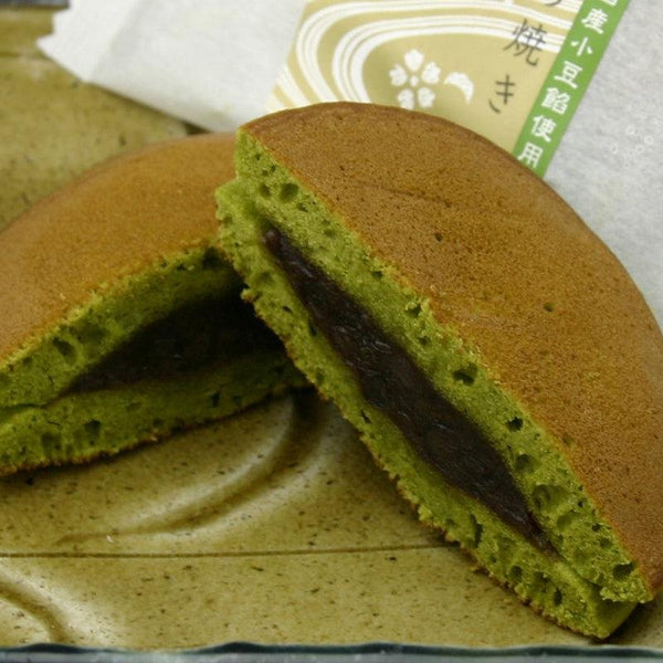 Chayudo Uji Matcha Japanese Dorayaki Red Bean Pancake Snack 4 Pieces