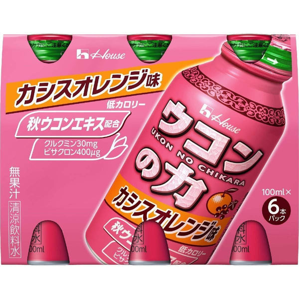 House Ukon no Chikara Turmeric Supplement Drink Cassis Orange 6 Bottles