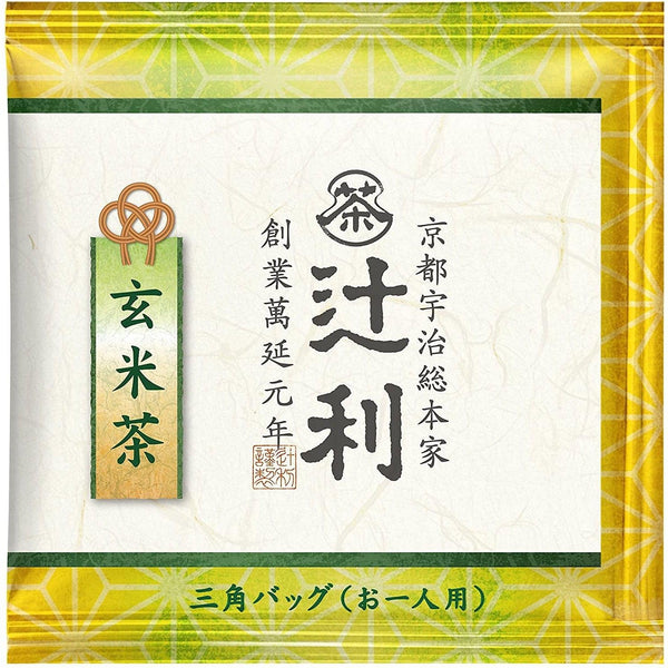 Tsujiri Japanese Genmaicha Brown Rice Green Tea Bags 50 ct.