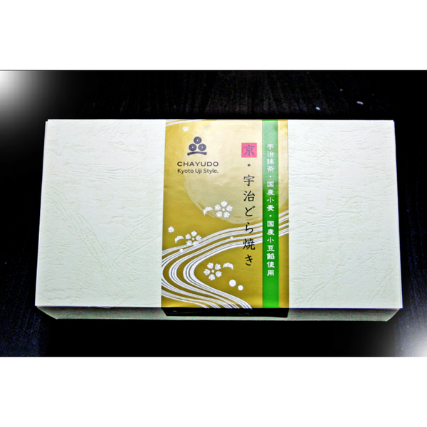 Chayudo Uji Matcha Japanese Dorayaki Red Bean Pancake Snack 4 Pieces