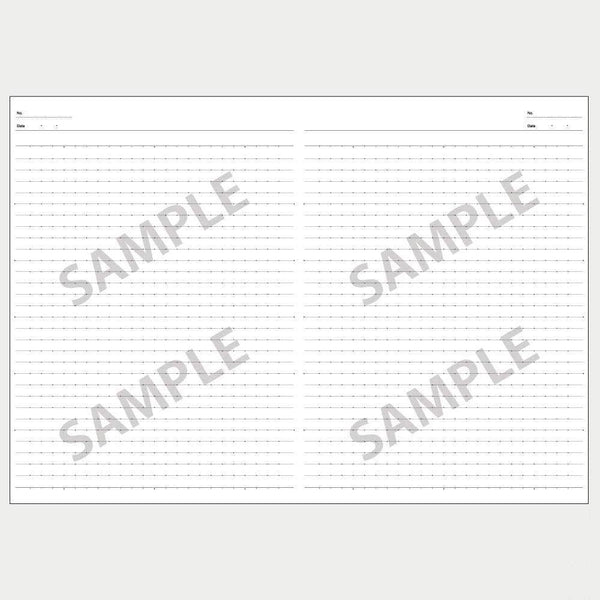 Kokuyo B5 Lined Notebook 7mm Horizontal Lined Paper with Dots (Set of 5)