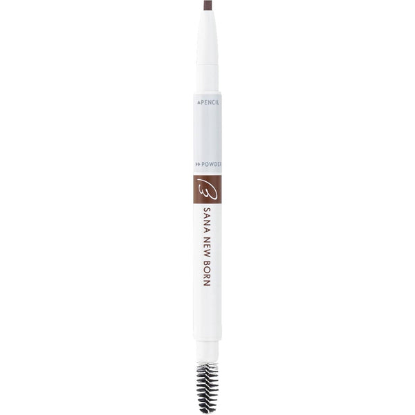 SANA NewBorn W Brow EX Eyebrow Pencil, Powder and Brush