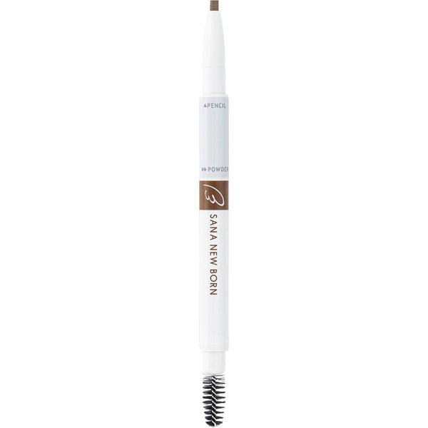 SANA NewBorn W Brow EX Eyebrow Pencil, Powder and Brush