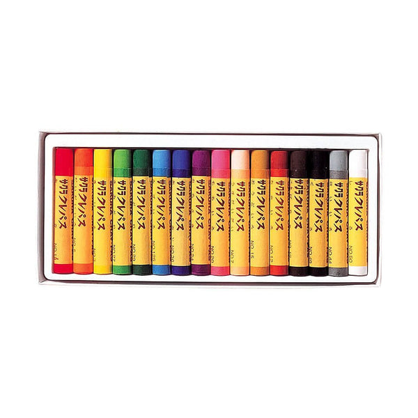 Sakura Craypas Thick Oil Pastel Crayons 16 Color Set