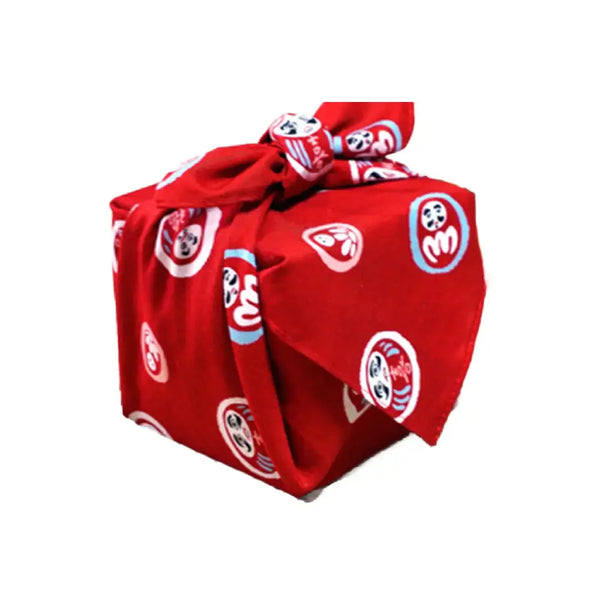 Seiran Furoshiki Daruma Doll Pattern Cotton Wrapping Cloth
