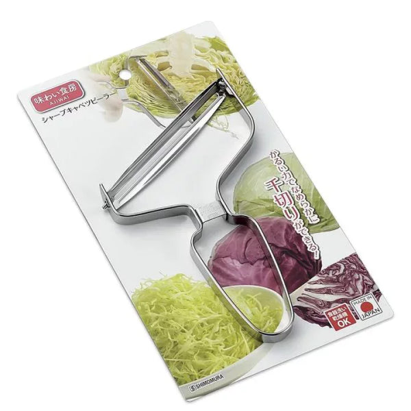 Shimomura Ergonomic Cabbage Shredder & Wide Vegetable Peeler