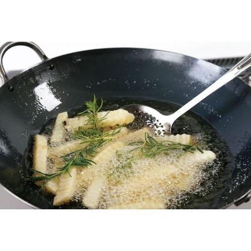 Summit Two-Handled Iron Wok Round Bottom