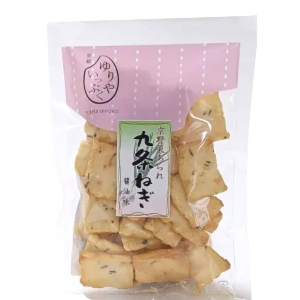 Traditional Senbei Kujo Green Onion Infused Rice Crackers 58g
