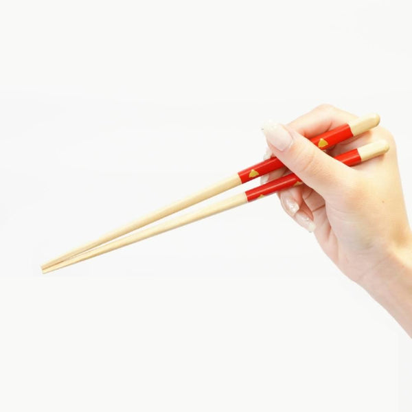 Truly Non-Slip Chopsticks Dishwasher Safe Red Chidori Bird 21cm