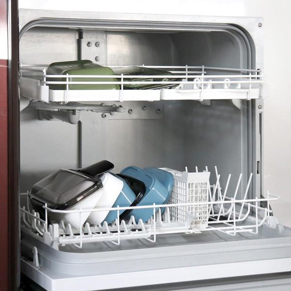 Yellow Studio Bento Box 2-Tier Microwavable Japanese Lunch Box White