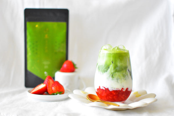 How To Make A Strawberry Matcha Latte Using J Taste Matcha Powder