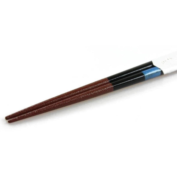 Aoba Dishwasher Safe Chopsticks Checkered Blue Design 23cm