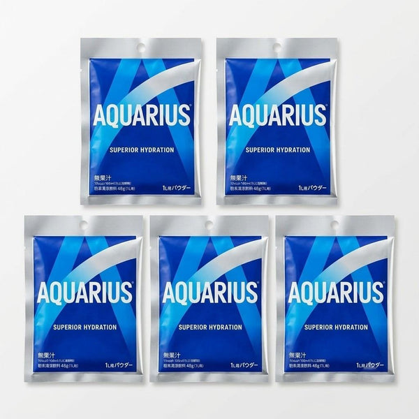 Aquarius Sports Drink Powder Ion Supply Hydration Mix 48g (5 Bags)