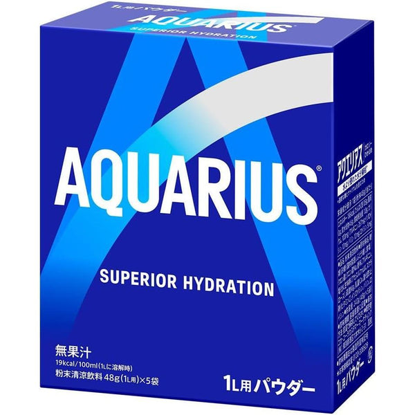 Aquarius Sports Drink Powder Ion Supply Hydration Mix 48g (5 Bags)