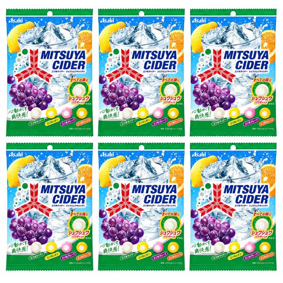 Asahi Mitsuya Cider Assorted Fruits Candy (Pack of 6)
