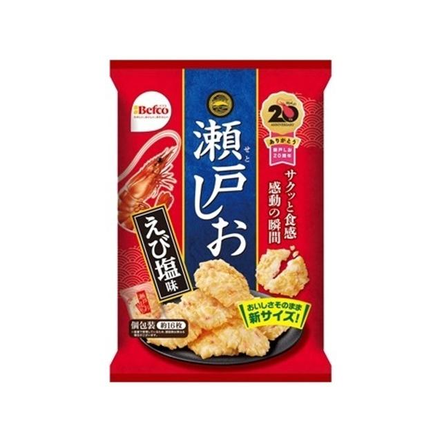 Befco Seto Shio Senbei Rice Crackers Shrimp Flavor (Box of 12)