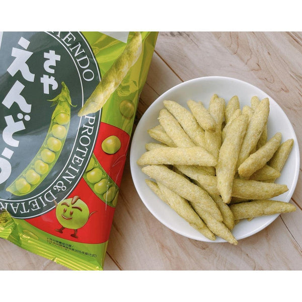 Calbee Sayaendo Baked Real Green Peas Chips Snack (Pack of 3)