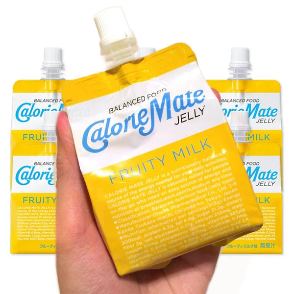 Calorie Mate Jelly Balanced Nutrition Jelly Drink Fruit Milk 215g × 6 Units