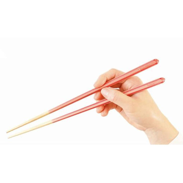 Handcrafted Non-Slip Long Cooking Chopsticks Dishwasher Safe Pink 27cm