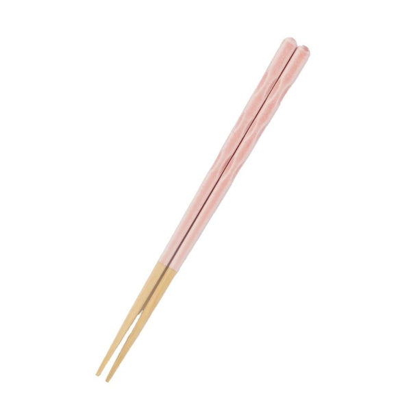 Handcrafted Wooden Chopsticks Easy Grip Patented Non-Slip Pink 21cm