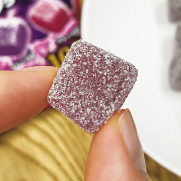 Kabaya Tough Gummy Alpha & Beta Grape Chewy Gummies 100g (Pack of 6)