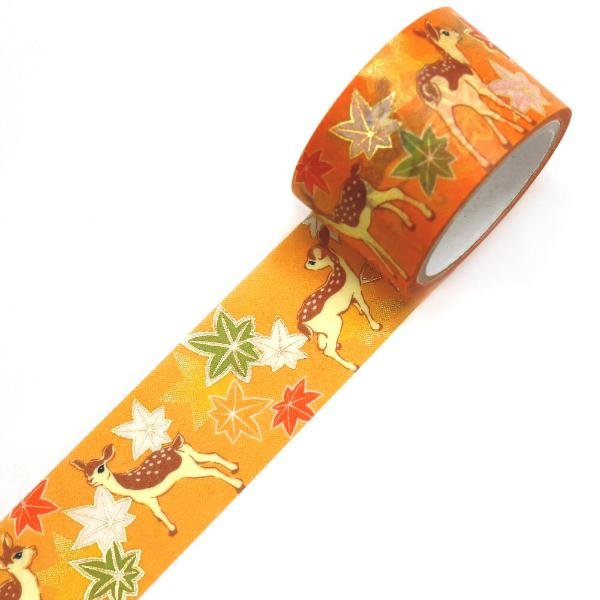 Kamiiso-Kimono-Washi-Tape-Deer-Maple-Leaf-Pattern-Masking-Tape-4-2024-07-09T07:18:49.821Z.jpg