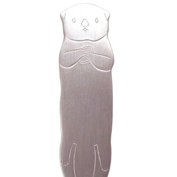 Katariki Cute Aluminum Ice Cream Spoon Sea Otter Pink Gold 11.6cm