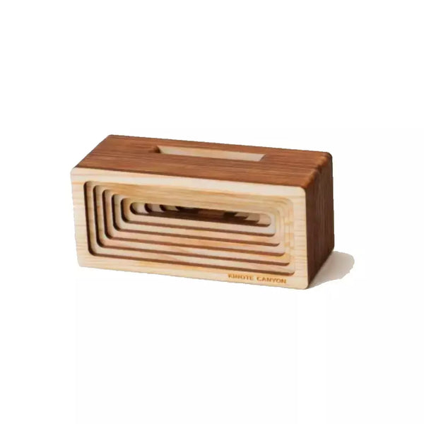 Kinote Canyon Powerless Sugi Cedar Wood Speaker & Smartphone Stand
