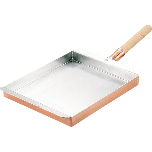 Marushin Copper Tamagoyaki Pan Kansai Type Japanese Omelette Pan 21cm