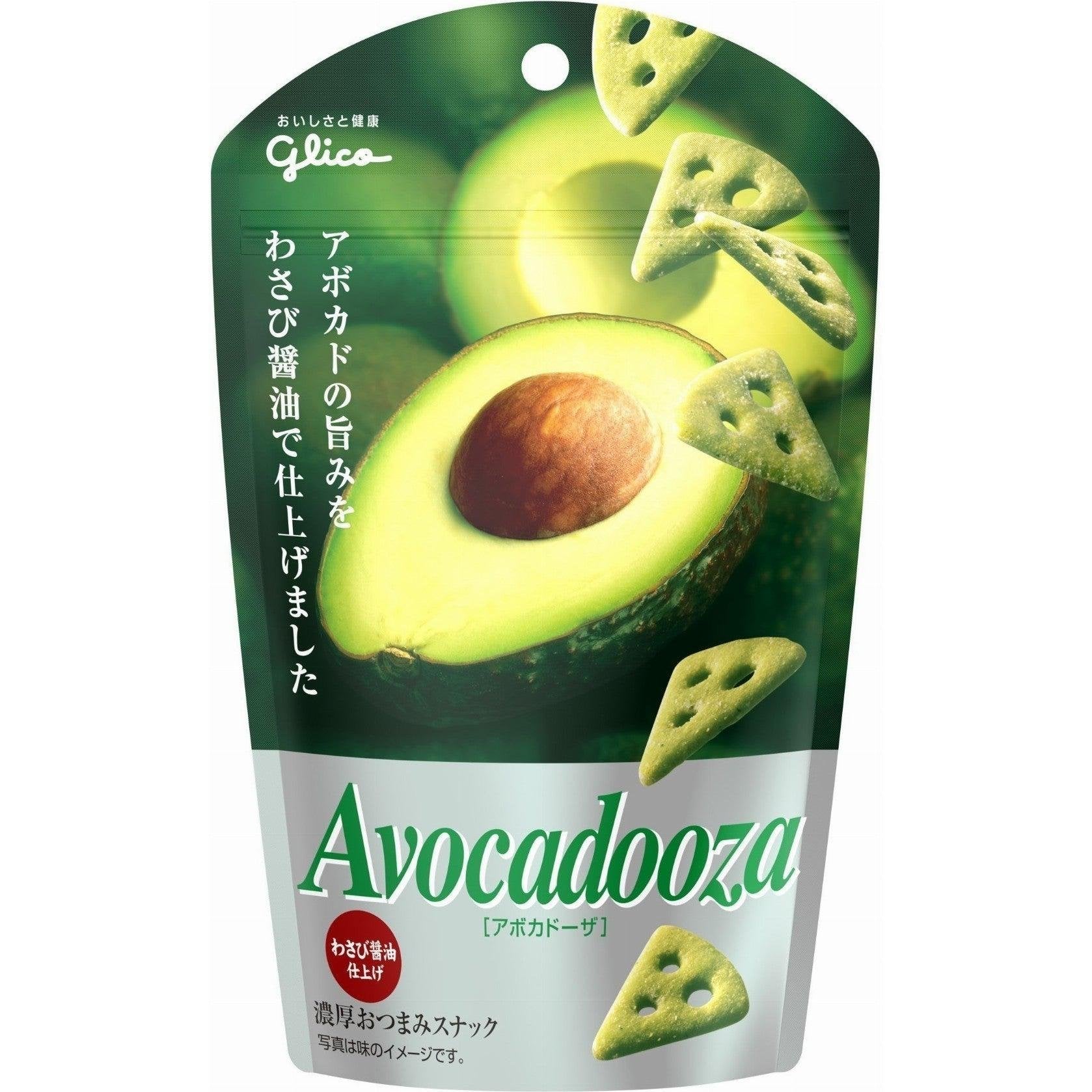 Glico Avocadooza Avocado Wasabi Crackers 36g (Pack of 10)